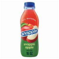 Snapple Apple 16oz · The juicy, crisp fruit flavor of a ripe red apple begs to be bottled
