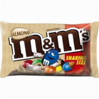 M&M Almond Sharing Size 2.83oz · Enjoy roasted almonds covered in real milk chocolate and coated in the classic candy shell.