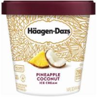 Haagen Dazs Pineapple Coconut Pint · Pure, sweetened cream, tropical pineapple and the distinctive flavor of delectable coconut a...