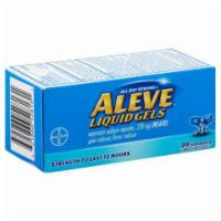 Aleve Liquid Gel 20 Count · Aleve Liquid Gels are a great way to relieve your pain instead of letting your pain manage you