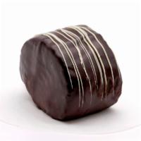 Hatch Ho-Ho · Chocolate Spongecake  w/Whipped Cream filling, covered in Dark Chocolate Ganache and finishe...