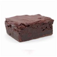 Chocolate Brownie · Rich fudge brownie with a chocolate ganache