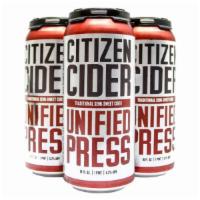 Citizen Cider UNIFIED PRESS 16.oz CAN · Must be 21 to purchase.