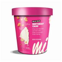 Milk Bar Birthday Cake Ice Cream (14 oz) · B’day cake flavored ice cream with B’day crumbs and B’day frosting.