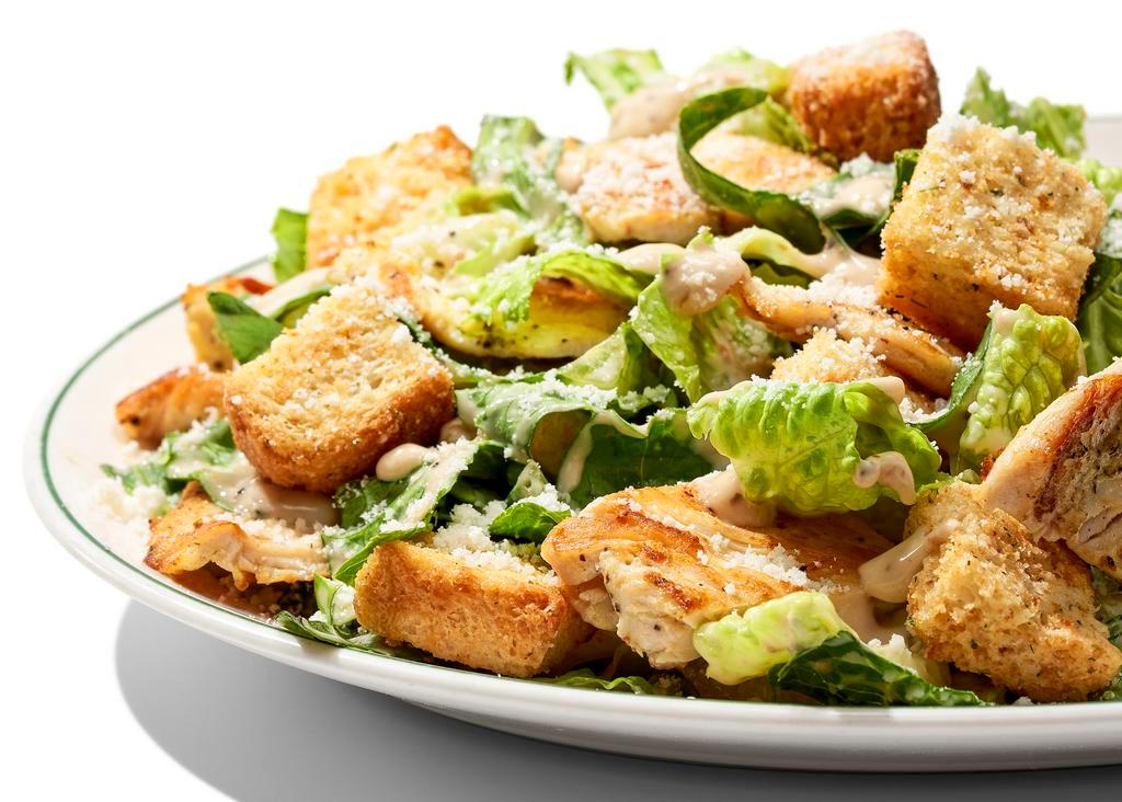 Chicken Caesar Salad · Romaine Lettuce, Parmesan Cheese & Croutons with Grilled Chicken
