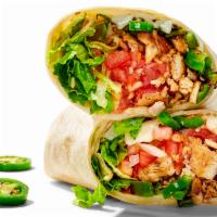 Mexican Wrap Sandwich · Grilled chicken with mozzarella, onions,  jalapeno, lettuce and tomatoes.