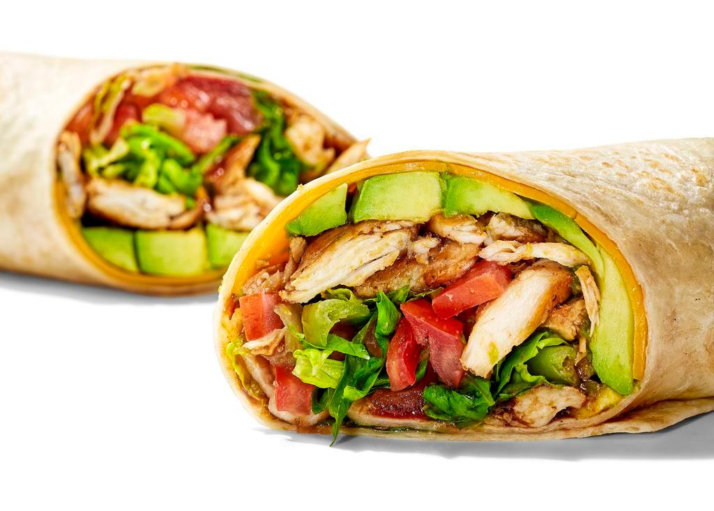 California Wrap Sandwich · Grilled chicken, red onions, lettuce, tomato and avocado.