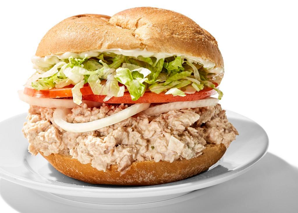 Tuna Fish Sandwich Roll Platter · Served with french fries, lettuce and tomatoes.