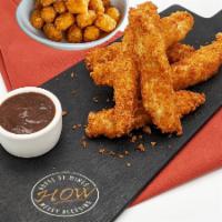 6 Piece Chicken Tender Combo · Choose 1 wing sauce, and 1 dipping sauce.