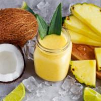 Aloha Acai Smoothie · Pineapple, banana, lime juice, and organic coconut water.
