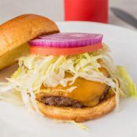 Cheese Burger · 100% wagyu beef raised in texas. A 1/3 lb. beef patty with your choice of cheese served on a...