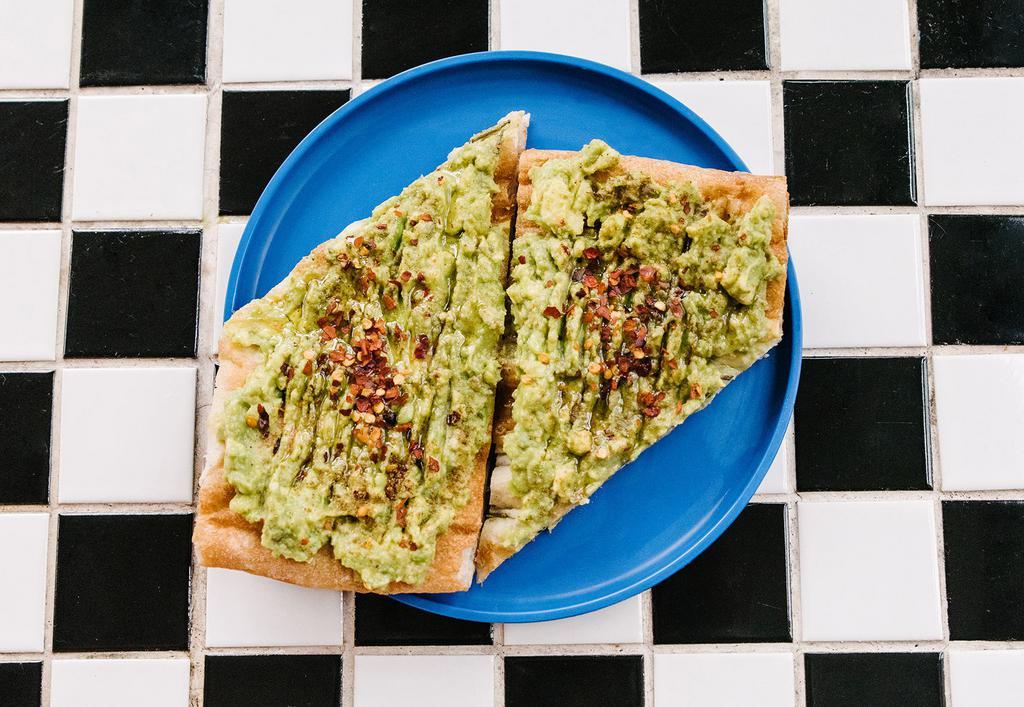 Avocado Toast · lemon juice, cumin, sea salt, chili flakes, toasted bianca 