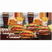 Family Bundle King · Includes (2) Whoppers, (2) OCS, (1) 16pc Chicken Nuggets, (2) Medium Fries, (2) Medium Drink...