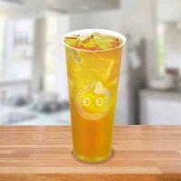 Passion Fruit Green Tea · Made with passion fruit juice, makes for a refreshing combination. Served cold only.