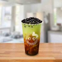 Lava Pearl Matcha Latte · Fine Brown sugar caramelized pearls topped with matcha and fresh Lactaid milk. Lactose free....