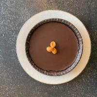 Vegan Tart · Personal size. Chocolate peanut butter coconut.