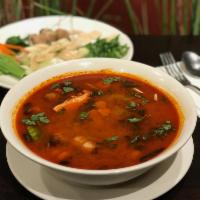15. Vegetable Tom Yum Soup · Hot and spicy.