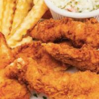 GObird Chicken Tenders (individual)  · Chicken tender breaded and fried.