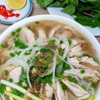 P4. Chicken Pho · Pho ga. noodle soup with chicken.