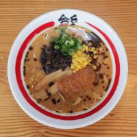 Vegetarian Miso · soybean paste, fried bean curd, bamboo shoots, wood ear mushrooms, corn, garlic oil, scallions