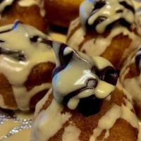 Mocha Donuts · Chocolate buttercream with scratch coffee glaze