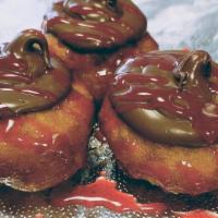 Nutella with Strawberry · Nutella topped with strawberry puree. 