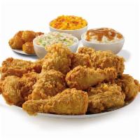 18 Piece Mixed Chicken Meal · Down home, meal time is prime time. Enjoy it with our 15 piece meal, served with your choice...