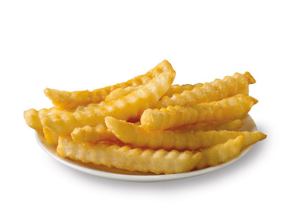 Fries · Crinkle cut and crisp, they're the perfect accompaniment to our chicken.