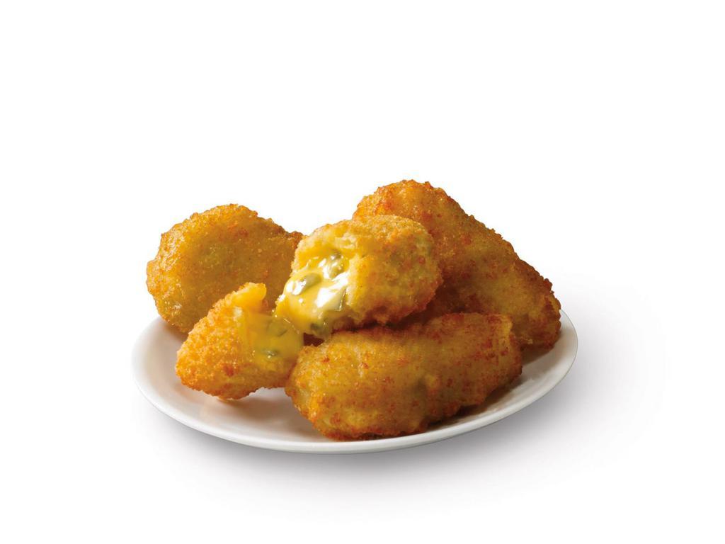 Jalapeno Cheese Bombers® · Not gonna lie, this one's a total crowd pleaser. Fried spicy jalapeño bits and creamy cheddar cheese. Arguably one of the top triggers of 