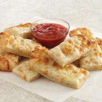 Bread Sticks with Cheese · Served with secret recipe pizza sauce and garlic butter sauce.