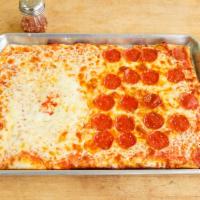 Pepperoni Pizza · Slice of Pepperoni and mozzarella. Made with our homemade dough and homemade pizza sauce and...