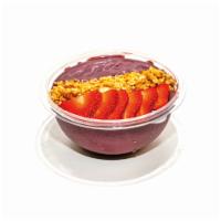 Mixed Berry Acai Bowl · Base: acai, strawberries, almond milk.

Toppings: blueberries, strawberries, hemp granola.

...