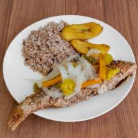 Steamed Fish - Escovitch · Red snapper cooked to order.