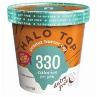 Halo Top Non-Dairy Peanut Butter Cup · Vegan & Dairy Free.  Made with coconut milk. 16oz.