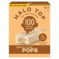 Halo Top Sea Salt Caramel Pops · Sea salt caramel light ice cream with caramel revel. 4 ct. 
