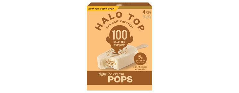 Halo Top Sea Salt Caramel Pops · Sea salt caramel light ice cream with caramel revel. 4 ct. 
