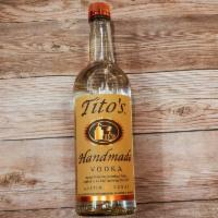 Tito's, 750 ml. Vodka  · 40.0% ABV. Must be 21 to purchase. 
