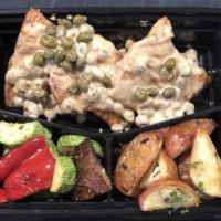 Italian Hot Box · Each box includes your choice of entree, served with grilled veggies and broccoli salad.