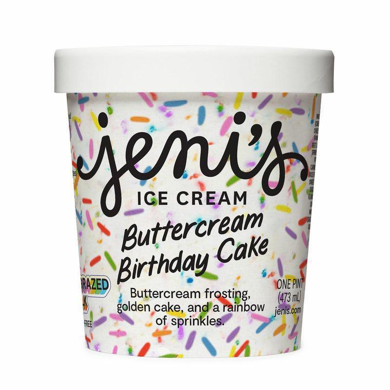 Buttercream Birthday Cake Pint · Buttercream frosting, golden cake, and a rainbow of sprinkles. What every birthday cake should taste like.

(Pints may come hand-packed if pre-packed pints are sold out.)

Gluten-Free
Contains: milk, egg