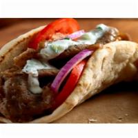 Gyro sandwich or wrap · Generous amount of moist, juicy premium gyro meat with your choice of all different kind of ...