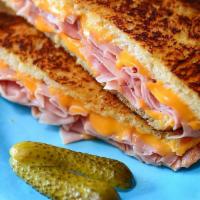 Grilled Cheese with Ham · Served on your choice of white or wheat toast, croissant, bagel,