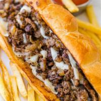 Philly Cheese Steak · Philly Cheese sandwich is a sandwich made from thinly sliced pieces of beefsteak and melted ...