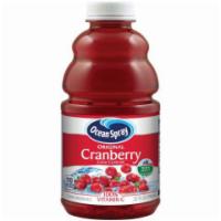 Ocean Spray Cranberry Cocktail 32oz · It's 100% juice made with the crisp, clean taste of real cranberries straight from the bog