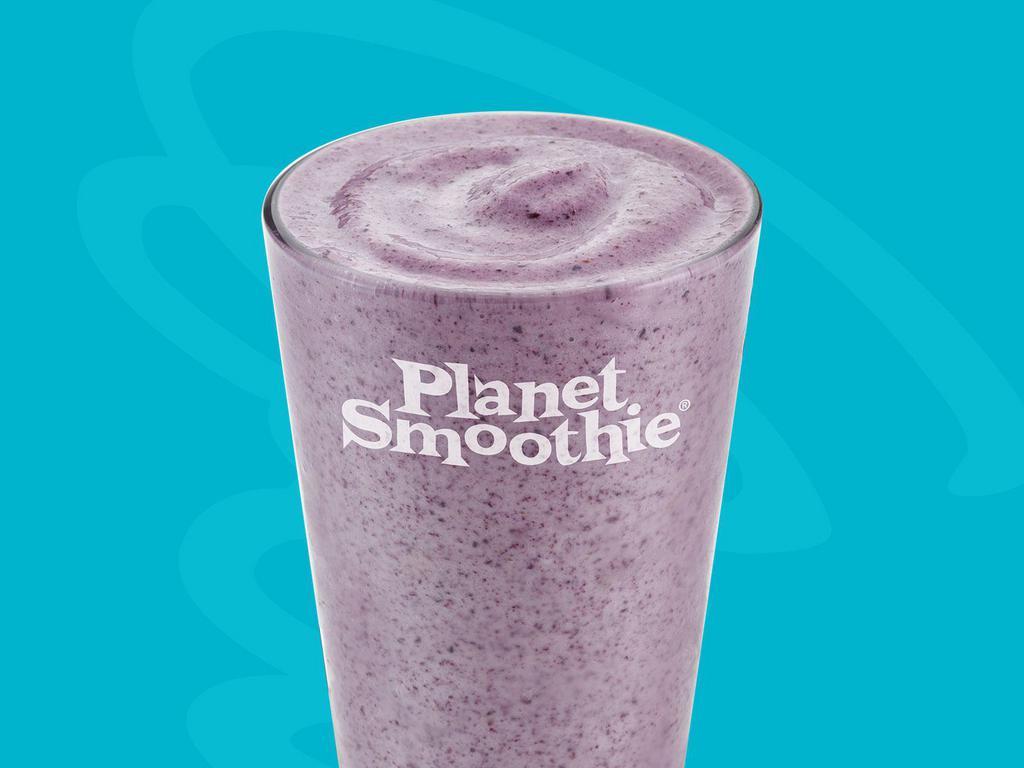 Power Protein Smoothie · Blueberries, bananas, peanut butter, frozen yogurt, nonfat milk, whey protein.