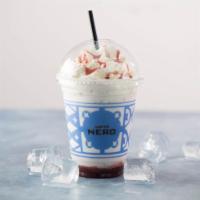 Strawberry & Vanilla Frappe Creme · A creamy strawberry frappe blended with vanilla syrup, topped with whipped cream and strawbe...
