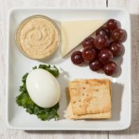 Picnic Boxes|Protein Picnic Box · Hard-boiled egg, hummus, pita chips, mozzarella and grapes provide 14 grams of protein in on...