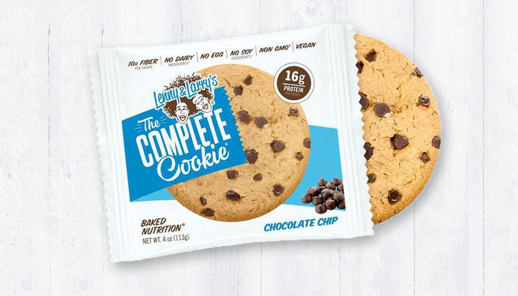 Sweet Treats|Lenny and Larry's Complete Cookie Chocolate Chip · Satisfyingly firm and chewy, this delectable chocolate chip cookie is lovingly sprinkled with sizable semi-sweet morsels of chocolate throughout. 360 Calories 