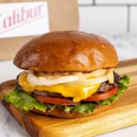 Single Cheeseburger by Calibur Express · By Calibur Express. 1/4 lb fresh, organic, grass fed California beef with American cheese. S...