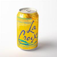 La Croix Lemon · 12 oz can of La Croix's natural lemon flavored sparkling water. 