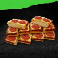 Italian Pepperoni Cheesy Bread · 10 piece pepperoni cheesy bread, topped with garlic sauce, fresh Parmesan cheese and Italian...